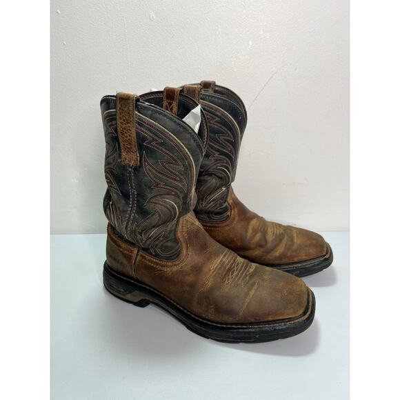 Ariat Men\'s WorkHog XT Cottonwood Soft Toe Brown Work Boot Size 10D main image 5